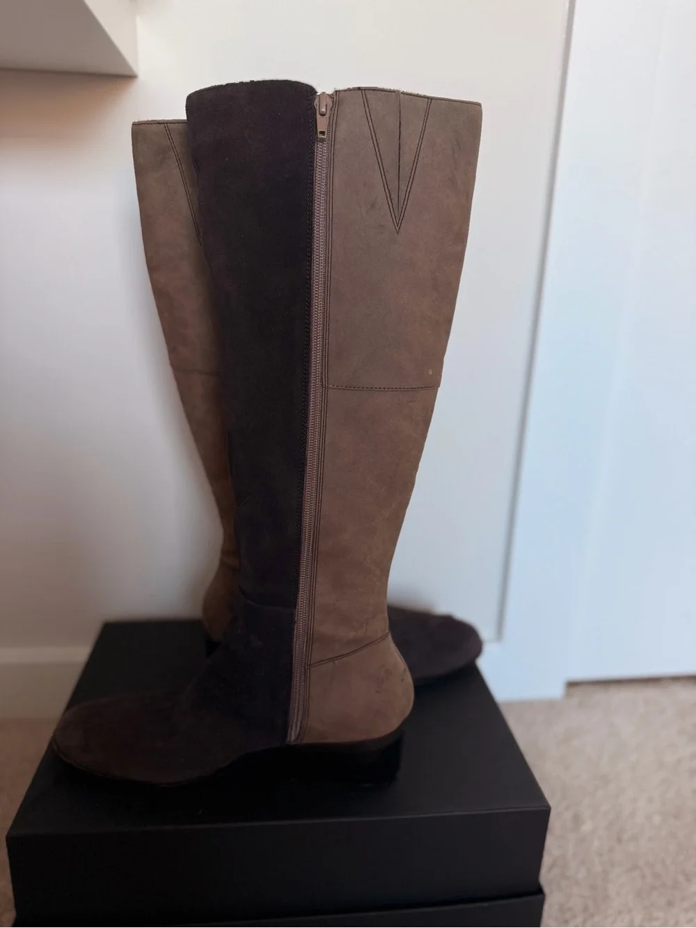 Rockport TruTech Super Comfortable Padded Two-Tone Knee-High Boots
